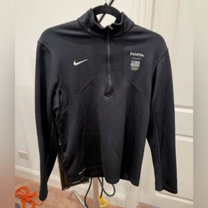 Nike Black Performance Half-Zip Top Sz M
